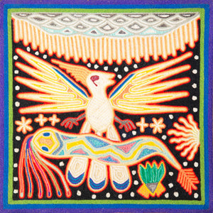 Huichol Yarn Painting Print • S - 03 - Huichol Arts