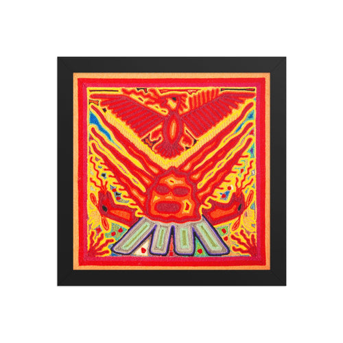 Huichol Yarn Painting Print • S - 04 - Huichol Arts