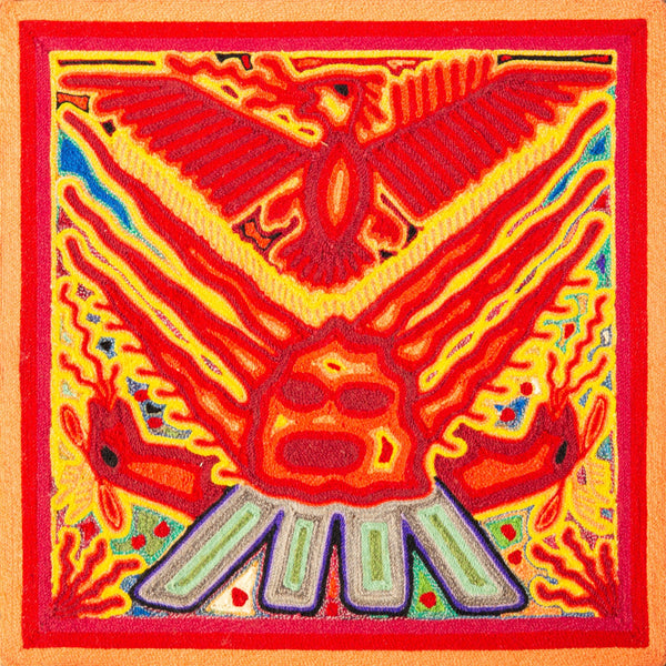 Huichol Yarn Painting Print • S - 04 - Huichol Arts