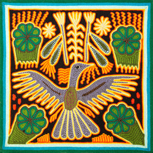 Huichol Yarn Painting Print • S - 06 - Huichol Arts