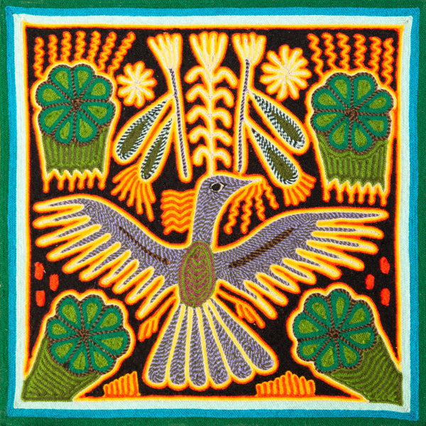 Huichol Yarn Painting Print • S - 06 - Huichol Arts