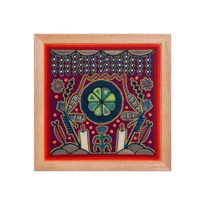 Huichol Yarn Painting Print • S - 08 - Huichol Arts