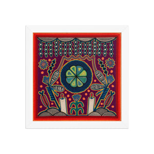 Huichol Yarn Painting Print • S - 08 - Huichol Arts