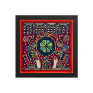 Huichol Yarn Painting Print • S - 08 - Huichol Arts
