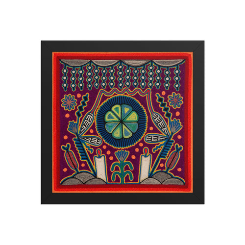 Huichol Yarn Painting Print • S - 08 - Huichol Arts