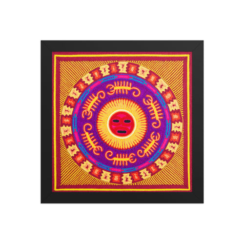 Huichol Yarn Painting Print • S - 09 - Huichol Arts
