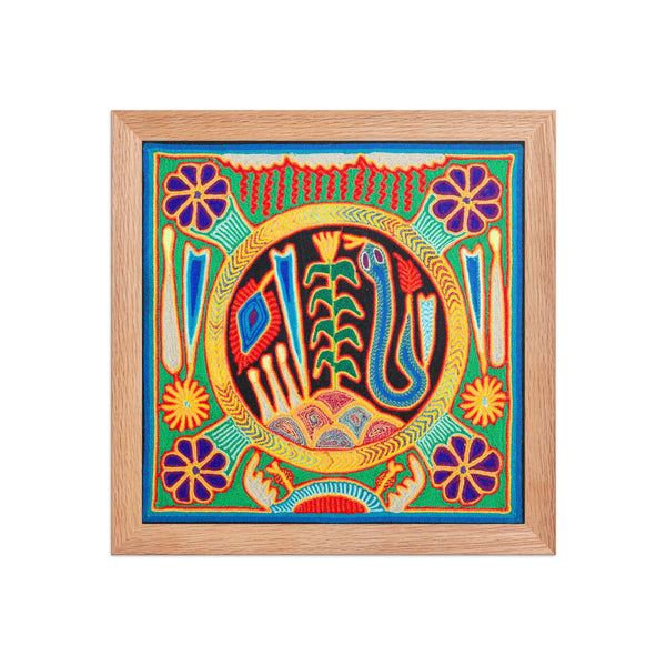Huichol Yarn Painting Print • S - 10 - Huichol Arts