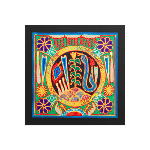 Huichol Yarn Painting Print • S - 10 - Huichol Arts