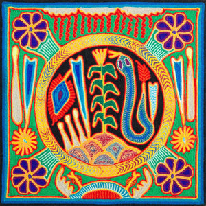 Huichol Yarn Painting Print • S - 10 - Huichol Arts