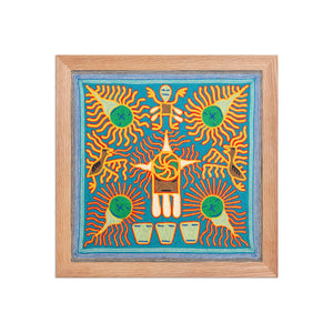Huichol Yarn Painting Print • S - 11 - Huichol Arts