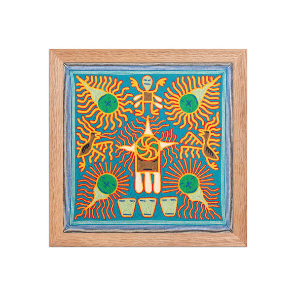 Huichol Yarn Painting Print • S - 11 - Huichol Arts