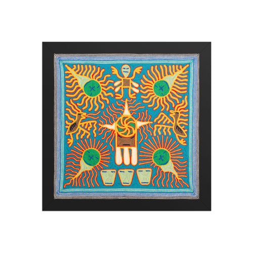Huichol Yarn Painting Print • S - 11 - Huichol Arts
