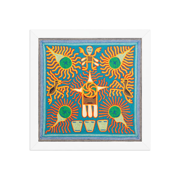 Huichol Yarn Painting Print • S - 11 - Huichol Arts