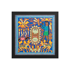 Huichol Yarn Painting Print • S - 12 - Huichol Arts