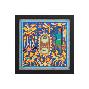 Huichol Yarn Painting Print • S - 12 - Huichol Arts