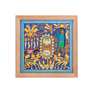Huichol Yarn Painting Print • S - 12 - Huichol Arts