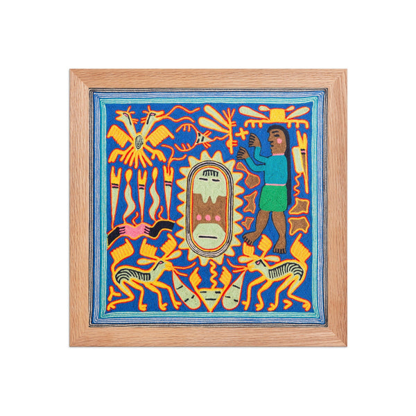 Huichol Yarn Painting Print • S - 12 - Huichol Arts