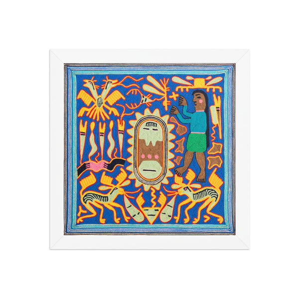 Huichol Yarn Painting Print • S - 12 - Huichol Arts