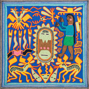 Huichol Yarn Painting Print • S - 12 - Huichol Arts