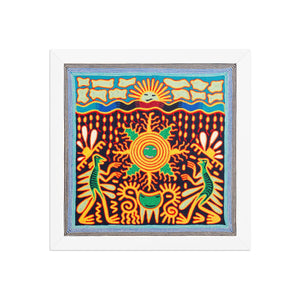 Huichol Yarn Painting Print • S - 13 - Huichol Arts