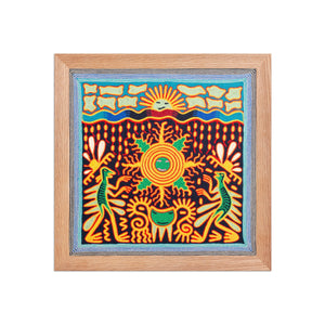 Huichol Yarn Painting Print • S - 13 - Huichol Arts