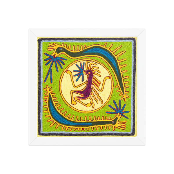 Huichol Yarn Painting Print • S - 14 - Huichol Arts