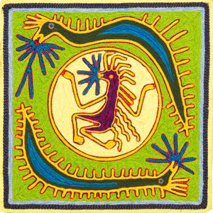 Huichol Yarn Painting Print • S - 14 - Huichol Arts