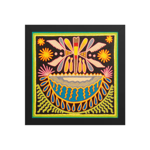 Huichol Yarn Painting Print • S - 16 - Huichol Arts