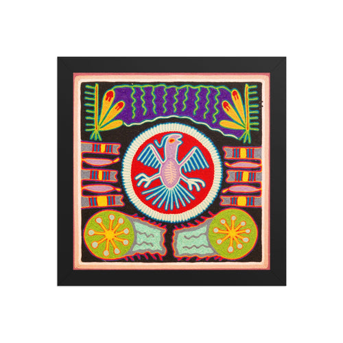 Huichol Yarn Painting Print • S - 18 - Huichol Arts