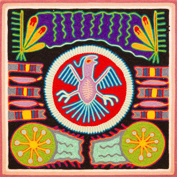 Huichol Yarn Painting Print • S - 18 - Huichol Arts