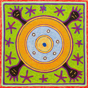 Huichol Yarn Painting Print • S - 20 - Huichol Arts