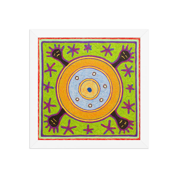 Huichol Yarn Painting Print • S - 20 - Huichol Arts