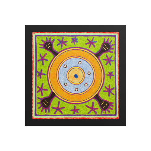 Huichol Yarn Painting Print • S - 20 - Huichol Arts