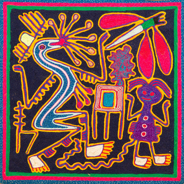 Huichol Yarn Painting Print • S - 24 - Huichol Arts