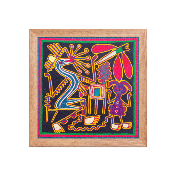 Huichol Yarn Painting Print • S - 24 - Huichol Arts