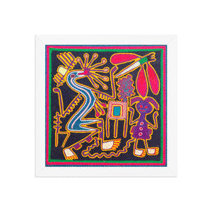 Huichol Yarn Painting Print • S - 24 - Huichol Arts