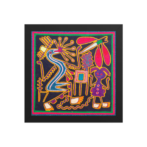 Huichol Yarn Painting Print • S - 24 - Huichol Arts