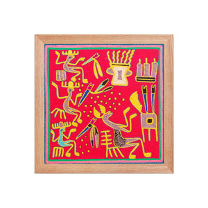 Huichol Yarn Painting Print • S - 26 - Huichol Arts