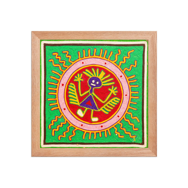 Huichol Yarn Painting Print • S - 27 - Huichol Arts