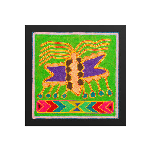 Huichol Yarn Painting Print • S - 28 - Huichol Arts
