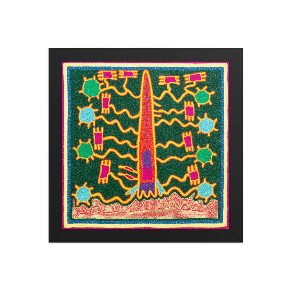 Huichol Yarn Painting Print • S - 29 - Huichol Arts