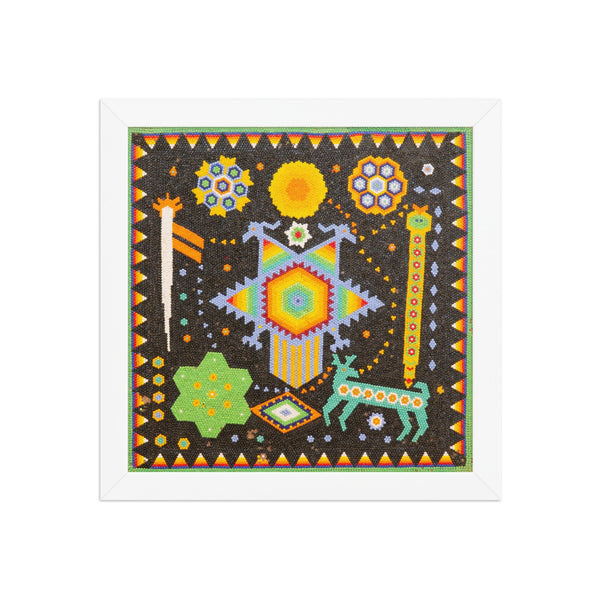 Huichol Yarn Painting Print • S - 31 - Huichol Arts