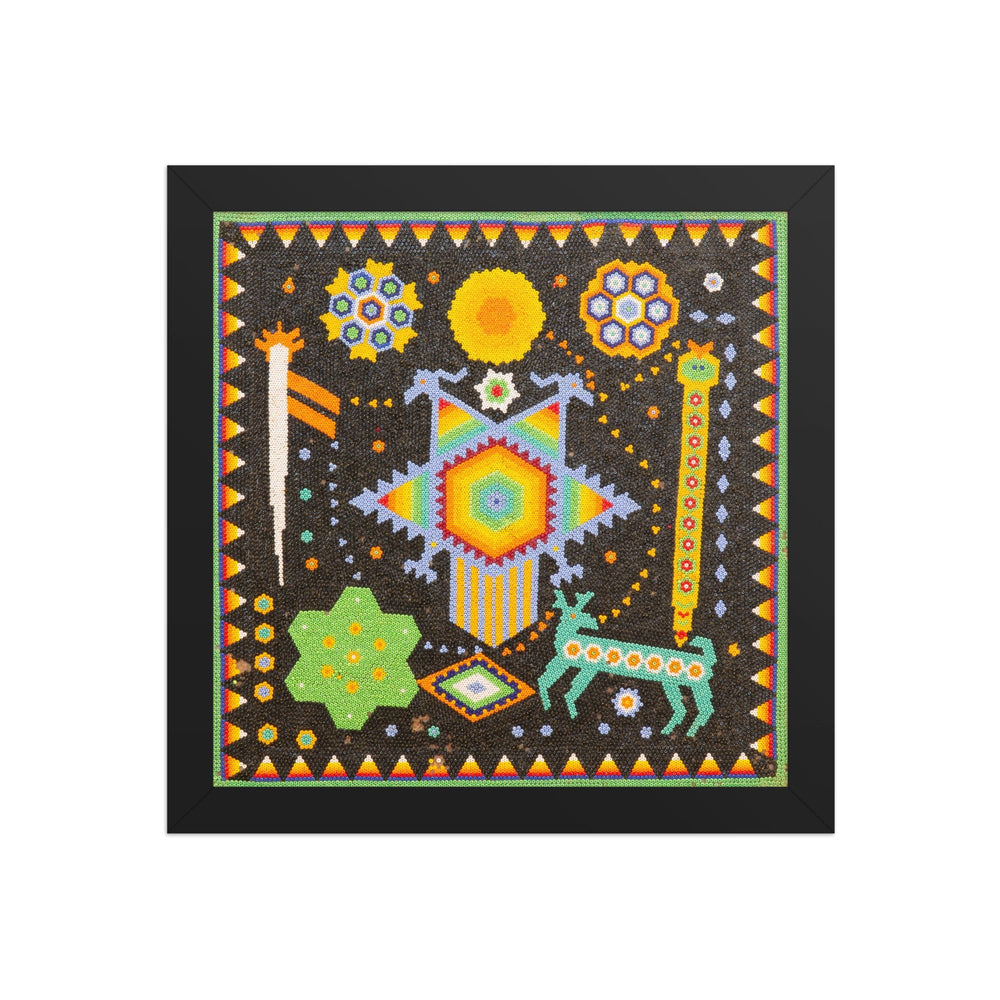 Huichol Yarn Painting Print • S - 31 - Huichol Arts