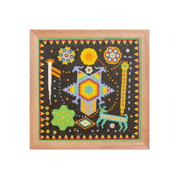 Huichol Yarn Painting Print • S - 31 - Huichol Arts