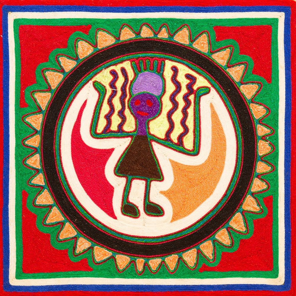 Huichol Yarn Painting Print • S - 32 - Huichol Arts