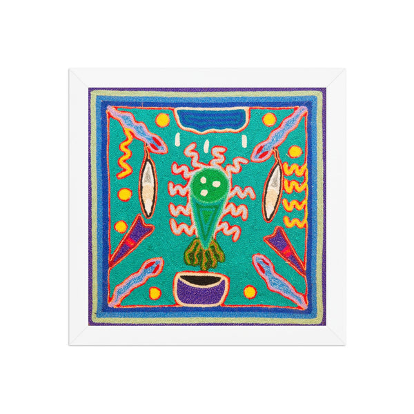 Huichol Yarn Painting Print • S - 33 - Huichol Arts