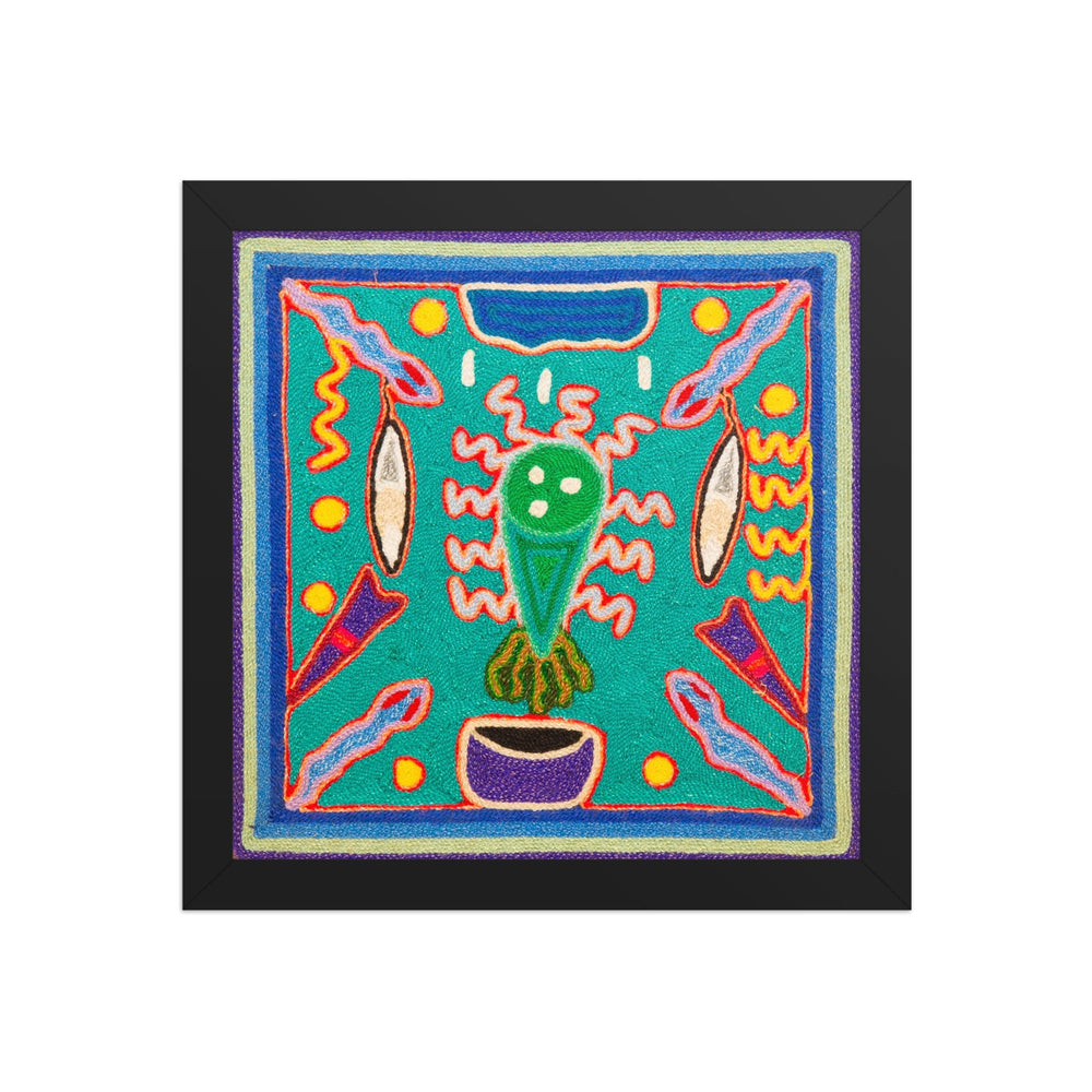 Huichol Yarn Painting Print • S - 33 - Huichol Arts