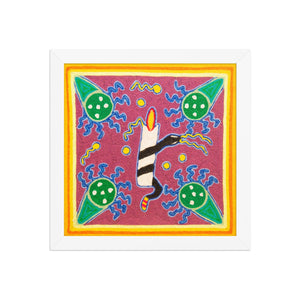 Huichol Yarn Painting Print • S - 34 - Huichol Arts