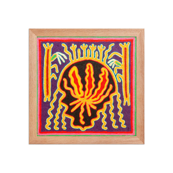 Huichol Yarn Painting Print • S - 35 - Huichol Arts