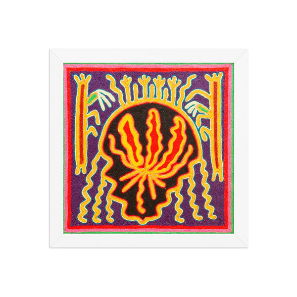 Huichol Yarn Painting Print • S - 35 - Huichol Arts